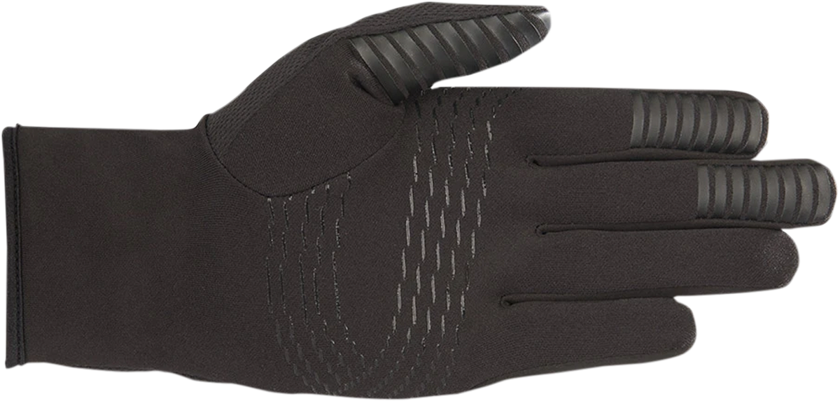 Alpinestars Cirrus black motorcycle gloves in 2XL size with padded armor and adjustable wrist strap.