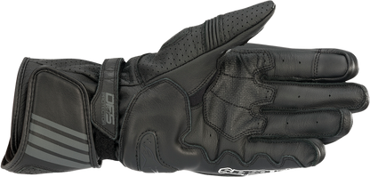 Alpinestars GP Plus R v2 black motorcycle gloves in 2XL, featuring protective armor and durable textile construction.