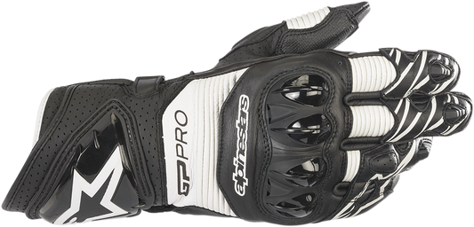 ALPINESTARS GP Pro R3 Gloves - Black/White - XL 3556719-12-XL - Howling Moto