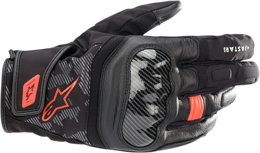 ALPINESTARS SMX Z Drystar® gloves - Black/Fluo Red - XL 3527421-1030-XL - Howling Moto