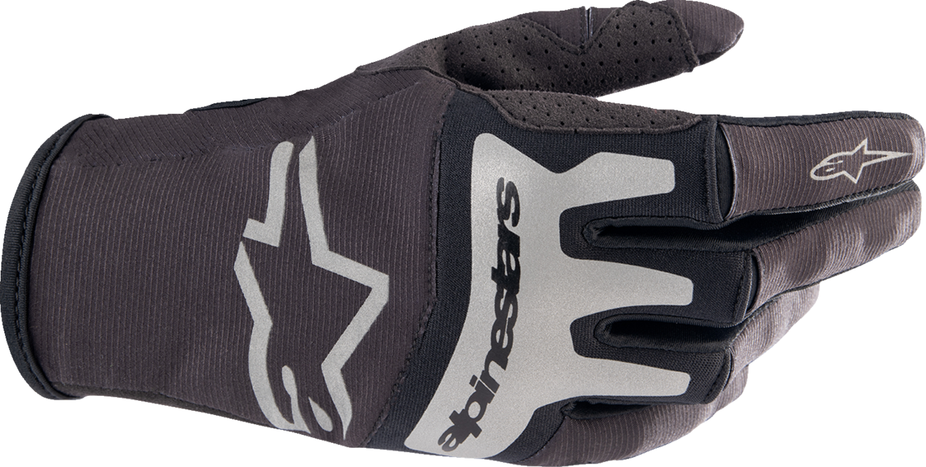 ALPINESTARS Techstar Gloves - Black/Brushed Silver - Small 3561023-1419-S - Howling Moto
