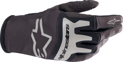 ALPINESTARS Techstar Gloves - Black/Brushed Silver - Small 3561023-1419-S - Howling Moto