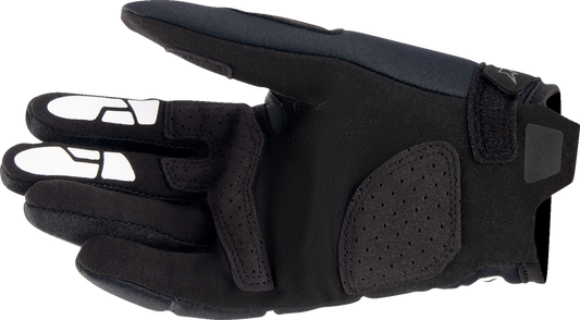 Alpinestars Youth Thermo Shielder Gloves in black, large size, designed for warmth and protection for young riders.
