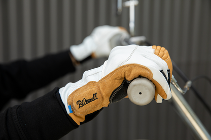 BILTWELL Belden Gloves in Cement color, size XS, made by Bill's Exhausts, featuring durable leather and snug fit design.