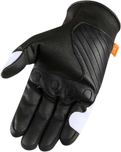 White ICON Contra2™ gloves in 3XL size, featuring durable construction and brand logo, designed for comfort and protection.