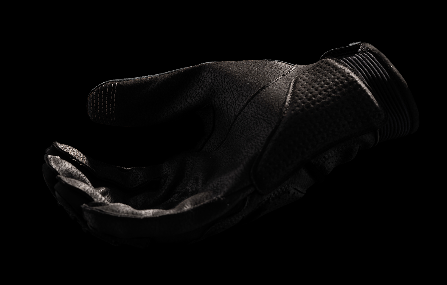 Black ICON Superduty3™ gloves by Bill's Exhausts in small size, showing durable protective design and textured grip.