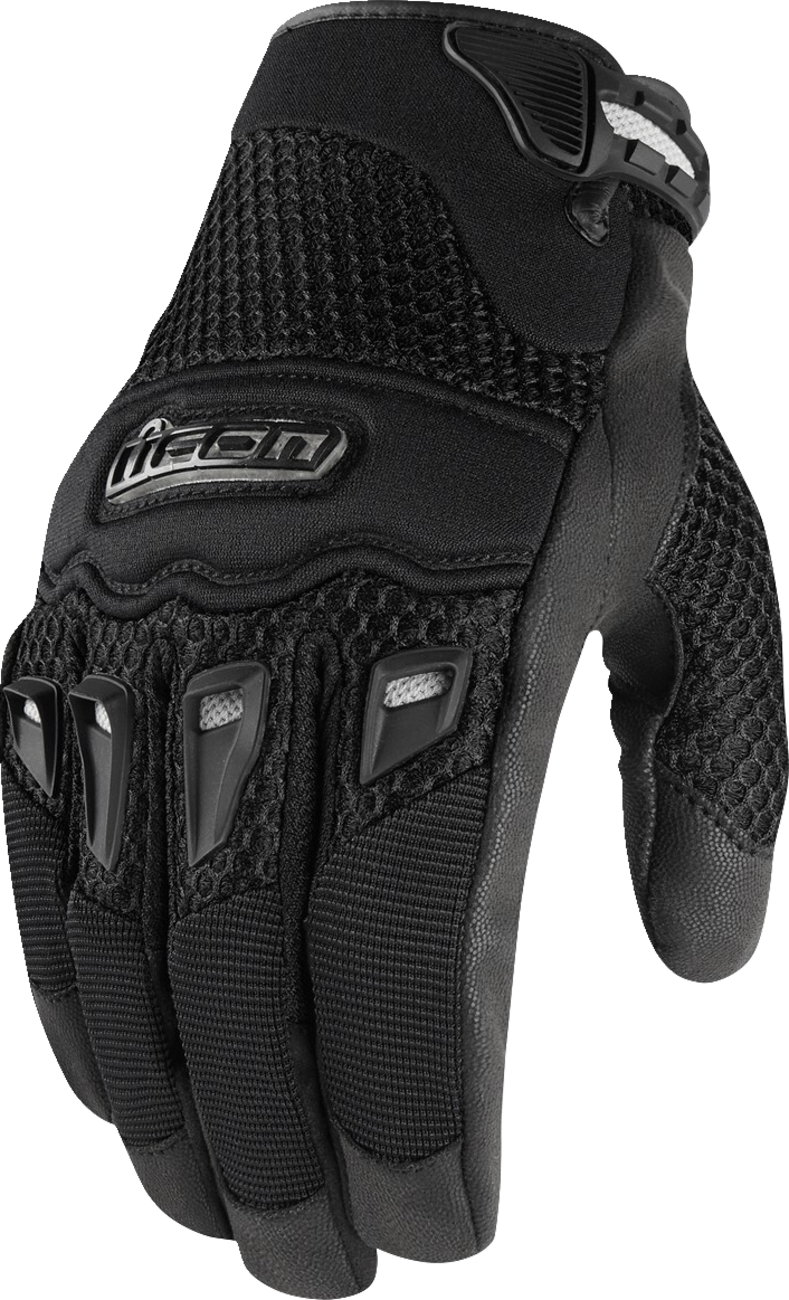 Bill's Exhausts ICON Twenty-Niner CE Gloves in black, 2XL, showcasing durable motorcycle gloves with reinforced design.
