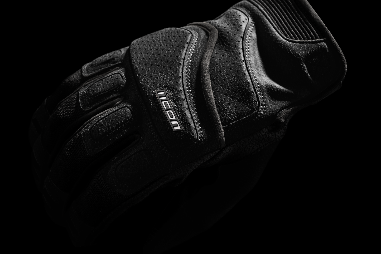 ICON Women's Superduty3™ Gloves in black, XL size, showcasing durable gloves designed for protection and comfort.