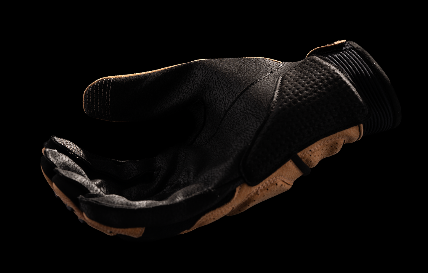 ICON Women's Superduty3™ Gloves in tan, medium size by Bill's Exhausts, featuring durable design and comfortable fit