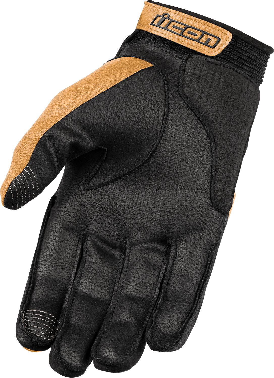 ICON Women's Superduty3™ Gloves in tan, size XL, shown with a focus on durable glove design and textured palm for grip.