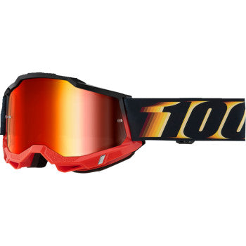 Bill's Exhausts Accuri 2 Goggle Stamino 2 with red mirror lens, featuring a sleek design and adjustable strap for safety and comfort.