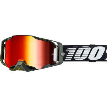 Bill's Exhausts Armega Goggle Soledad with red mirror lens, providing clear eye protection for outdoor activities.