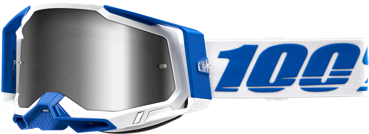 100% Racecraft 2 Goggles - Isola - Flash Silver 50010-00005 - Howling Moto