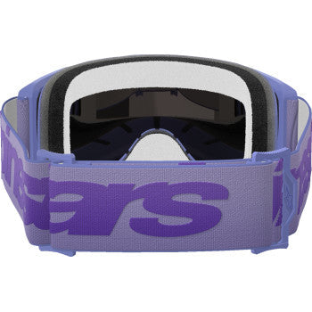 ALPINESTARS GOGGLES Vision 5 Goggle - Wordmark - Purple - Blue Mirror 5102425-3116 - Howling Moto