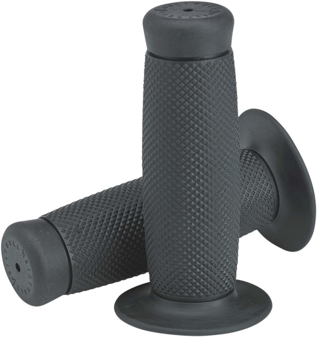 Gray BILTWELL Renegade motorcycle grips, 7/8 inch size, designed for comfort and style, compatible with various bike models
