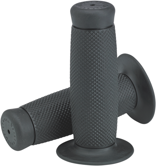 Gray BILTWELL Renegade motorcycle grips, 7/8 inch size, designed for comfort and style, compatible with various bike models