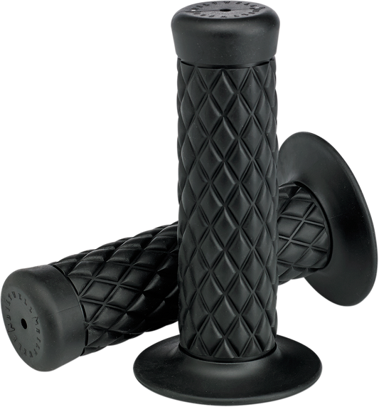 Black BILTWell Thruster grips for 7/8" handlebars, designed for motorcycle handlebars, with textured rubber surface for a secure grip.