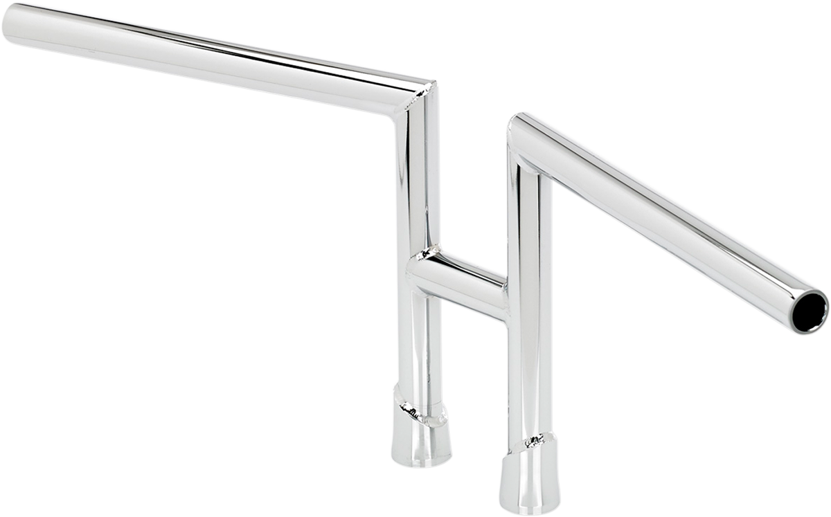 Chrome BILTWELL H2 handlebar from Bill's Exhausts, featuring a sleek, curved design for motorcycle handlebars.