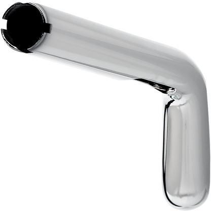 Chrome BILTWELL Oversized Tracker Mid Handlebars for motorcycles, featuring sturdy construction and classic design details.