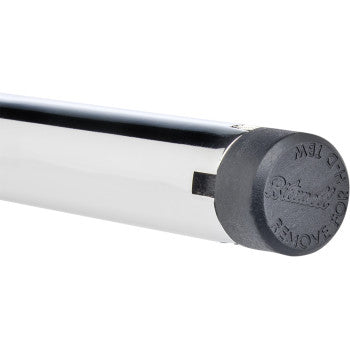 Chrome BILTWELL Handlebar Zero Drag with TBW Insert, designed for motorcycles, featuring a sleek, polished finish and ergonomic shape.