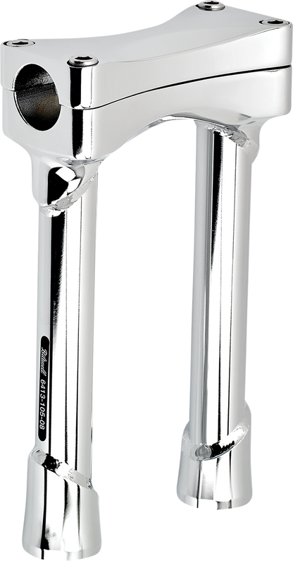Biltwell Risers Murdock Oversized 8-inch Chrome Handlebars for motorcycle handlebars by Bill's Exhausts.