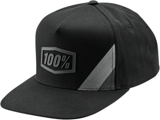 Bill's Exhausts 100% Cornerstone Trucker Hat in black and gray, with mesh back and curved brim for a casual, stylish look