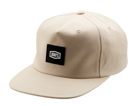 Bill's Exhausts 100% Lincoln Snapback Hat in stone color, one size, with adjustable strap and embroidered logo.