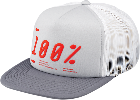 Gray Bill's Exhausts 100% Transfer Hat, one size, featuring a classic design and embroidered logo on front.
