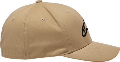 Alpinestars Ageless Curve Hat in military black, L/XL size, featuring a curved brim and adjustable strap for a stylish fit.
