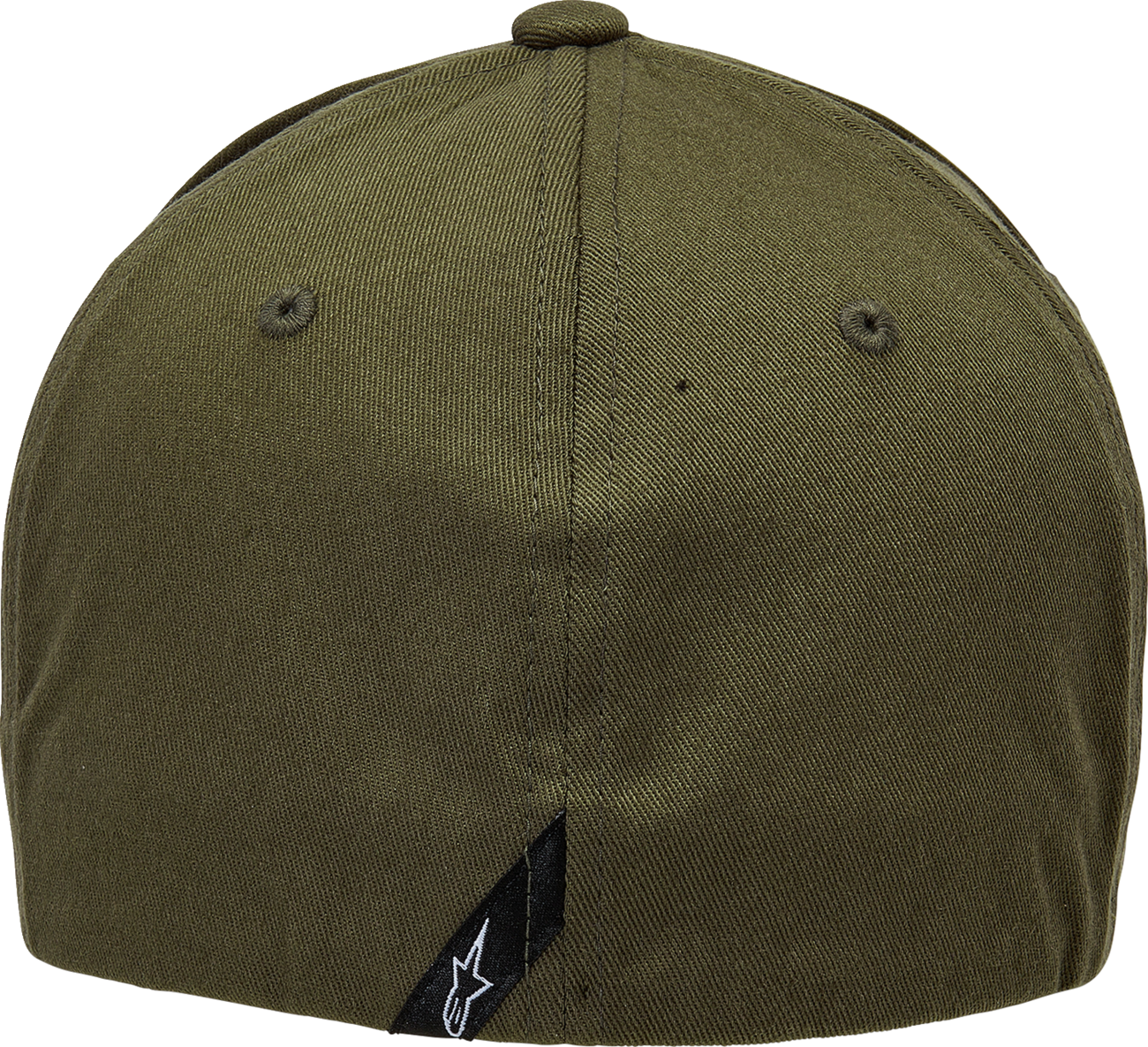 Alpinestars Ageless Curve Hat in military black, small/medium size, featuring a curved brim and adjustable strap.