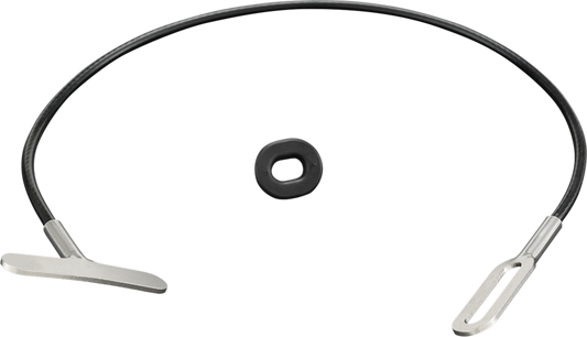 Bill's Exhausts Show Chrome Helmet Lock Extension 52-964, a durable chrome helmet lock for secure motorcycle helmet attachment.