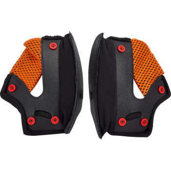 BILTWELL Gringo helmet cheek pads in 15mm thickness, compatible with Gringo, Gringo S, and Gringo SV motorcycle helmets.