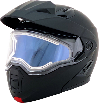 AFX FX-111DS snow helmet by Bill's Exhausts, matte black electric helmet in XS size, with sleek design and secure fit.