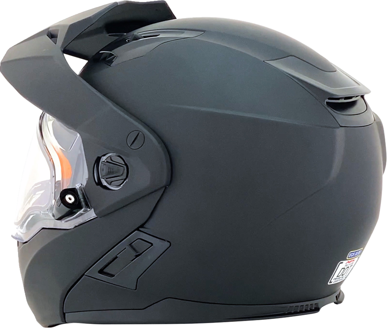 Bill's Exhausts AFX FX-111DS snow helmet in matte black, electric design, XS size, with adjustable strap and ventilation.
