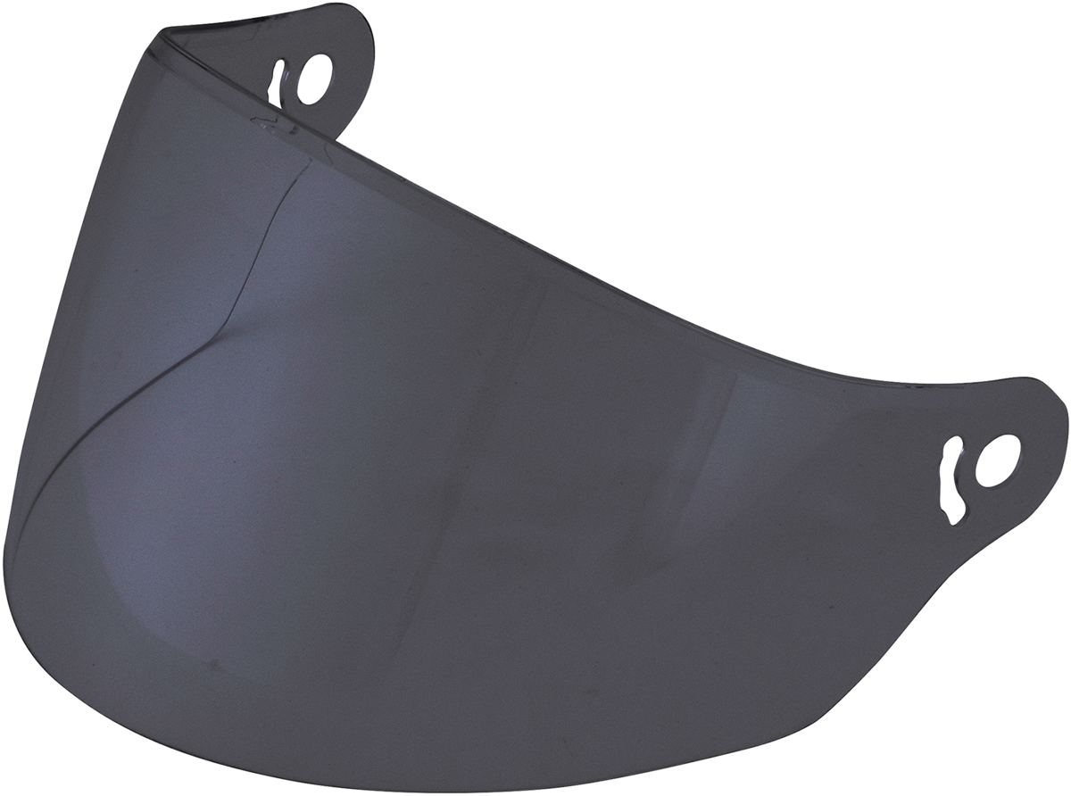 Dark smoke outer helmet shield for AFX FX-142 and FX-143 helmets by Bill's Exhausts, providing UV protection and style.