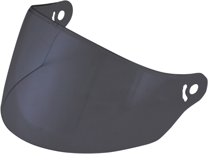Dark smoke outer helmet shield for AFX FX-142 and FX-143 helmets by Bill's Exhausts, providing UV protection and style.