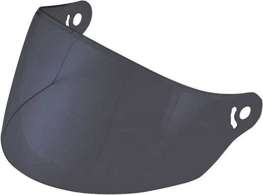 Dark smoke outer helmet shield for AFX FX-142 and FX-143 helmets by Bill's Exhausts, providing UV protection and style.
