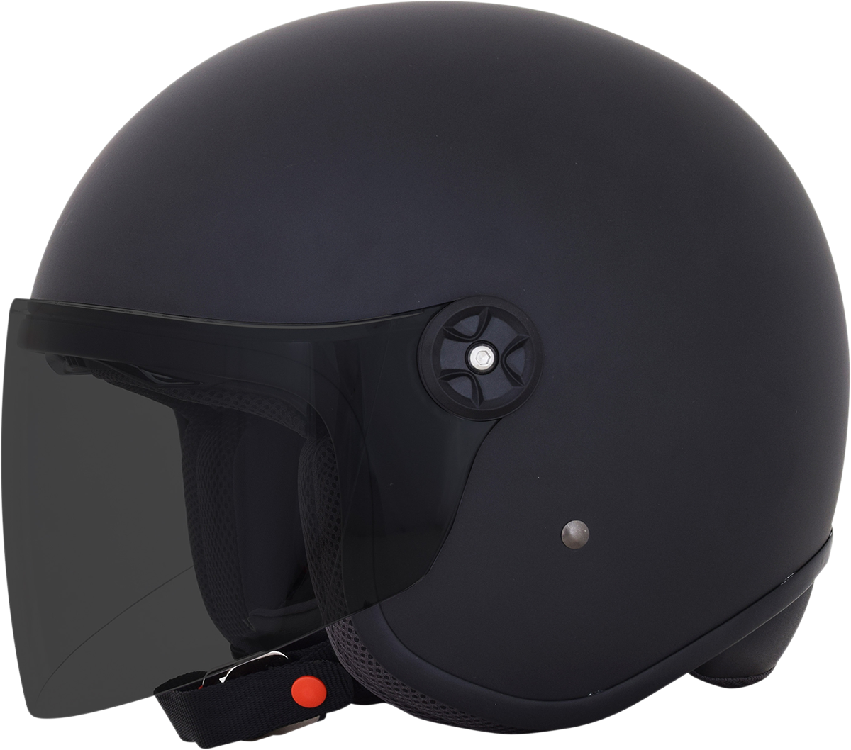 Dark smoke outer shield for AFX FX-142 and FX-143 helmets, made by Bill's Exhausts, showing the tinted visor in the image.