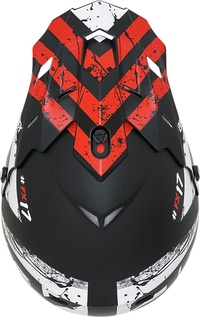 Bill's Exhausts AFX FX-17 Attack helmet in matte black and orange, 2XL size, featuring a sleek aerodynamic design.