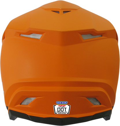 Bill's Exhausts AFX FX-19R helmet in matte orange, XL size, featuring a sleek motorcycle helmet design.