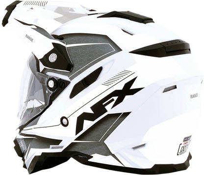 Bill's Exhausts AFX FX-41 helmet in matte white, medium size, featuring a sleek design and range style motorcycle helmet.