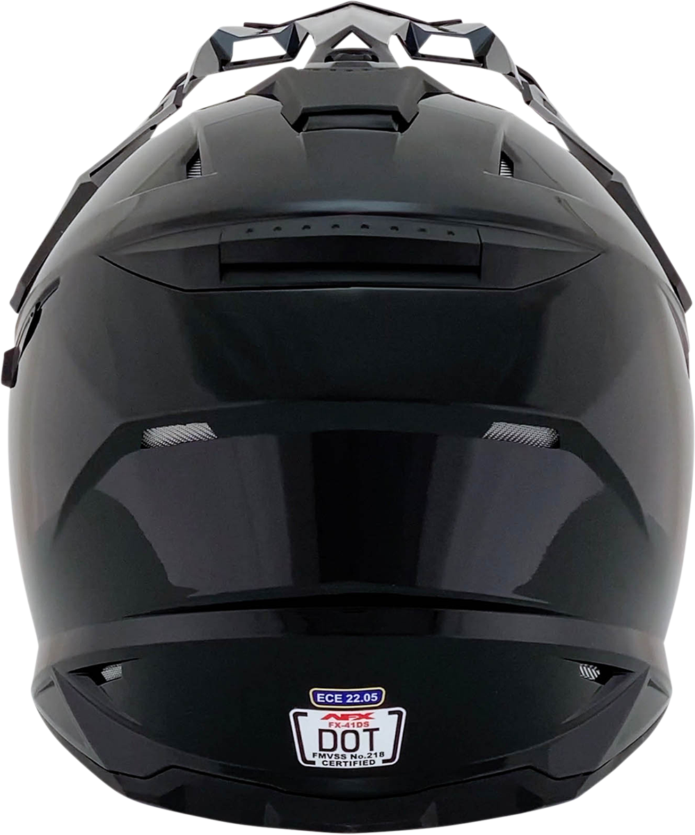 Bill's Exhausts AFX FX-41DS helmet in glossy black, 2XL size, featuring a sleek design and durable construction.