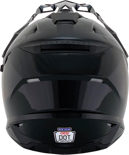 Bill's Exhausts AFX FX-41DS helmet in glossy black, 2XL size, featuring a sleek design and durable construction.