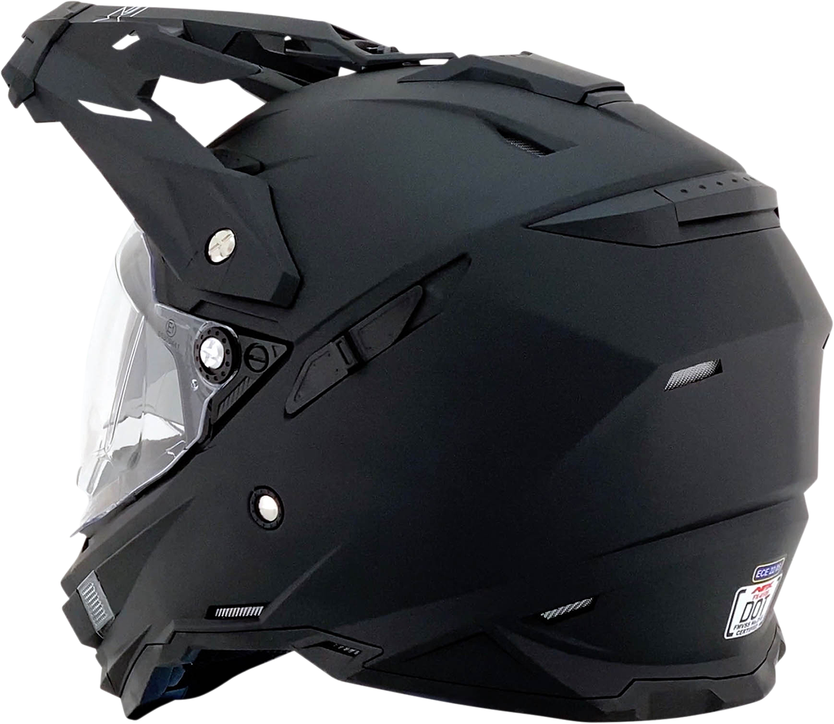 AFX FX-41DS helmet in matte black, small size, featuring aerodynamic design and secure strap, made by Bill's Exhausts.