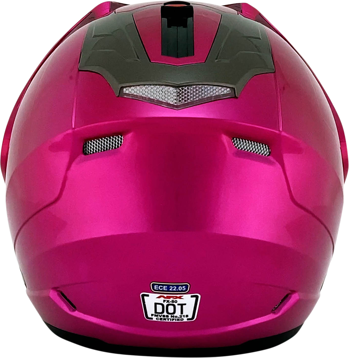 Fuchsia AFX FX-50 helmet in small size, stylish motorcycle helmet from Bill's Exhausts with sleek design and vibrant color.