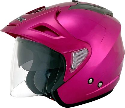 Bill's Exhausts AFX FX-50 helmet in fuchsia, XS size, showing the sleek design and vibrant color of the motorcycle helmet.