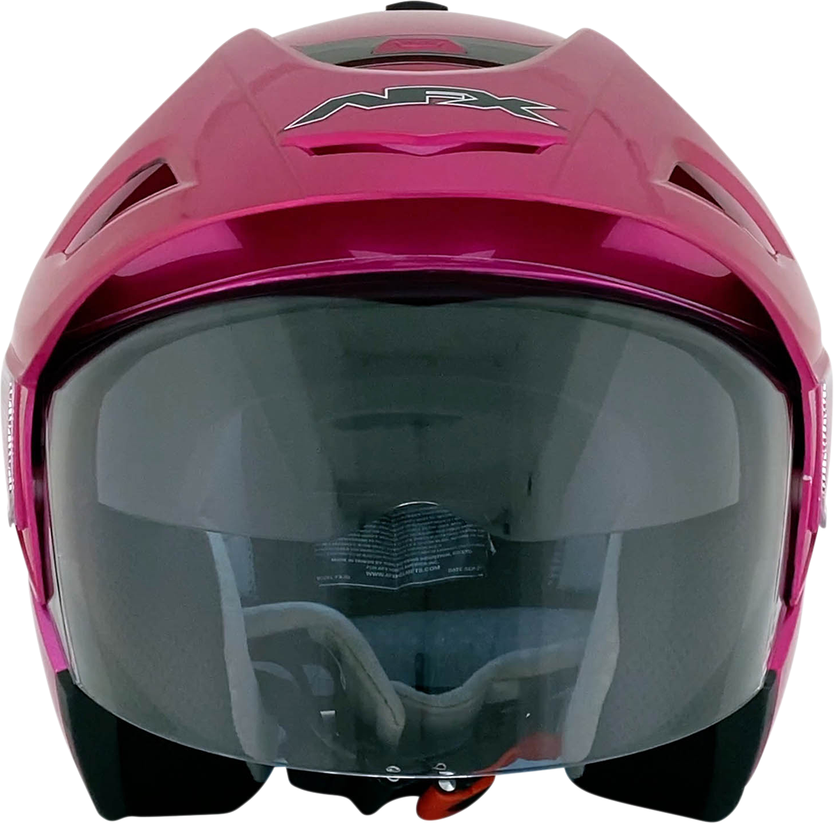 Bill's Exhausts AFX FX-50 Helmet in fuchsia, XS size, featuring a sleek helmet design with adjustable straps and ventilation.