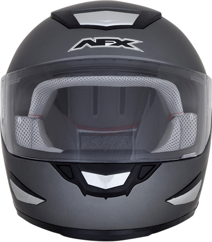 Bill's Exhausts AFX FX-99 helmet in frost gray, large size, showing sleek motorcycle helmet design with matte finish.