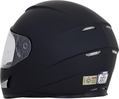 AFX FX-99 helmet in matte black, XL size, featuring a sleek motorcycle helmet design by Bill's Exhausts.