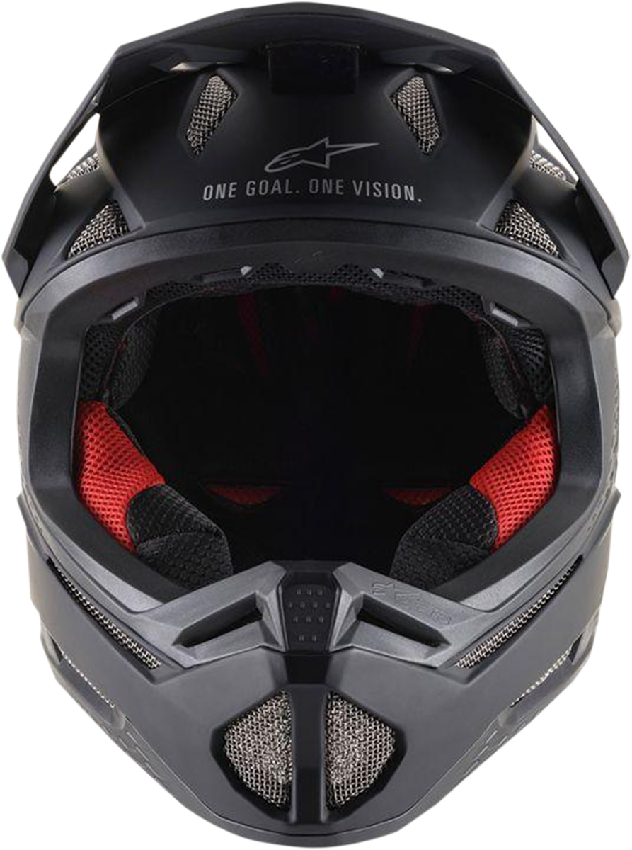 Alpinestars Missile Tech Helmet MIPS in matte black, XS size, featuring sleek aerodynamic design and venting for motorcycle safety.